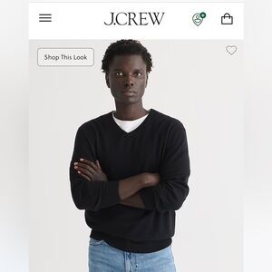 EUC J. Crew Merino wool V-neck sweater